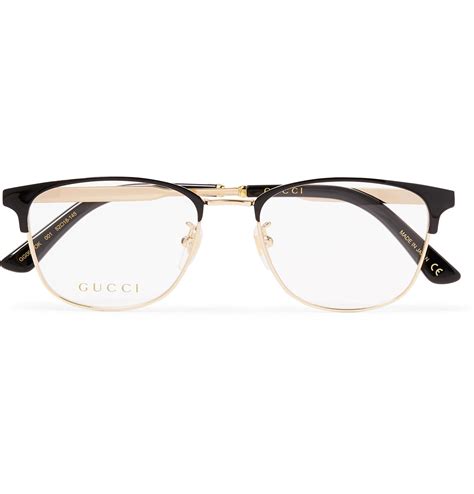 gucci mens gold glasses|Gucci gold frame glasses men's.